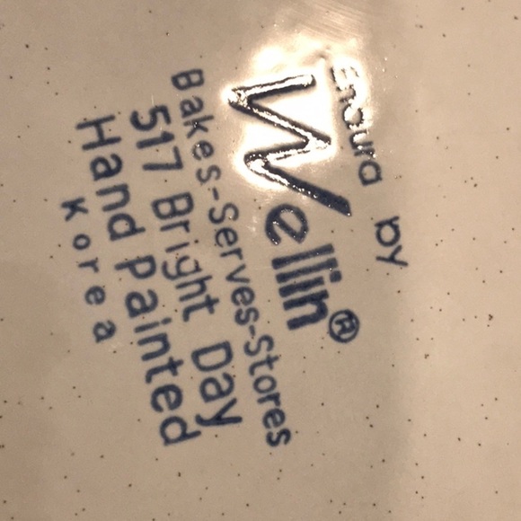 Endura Stoneware Platter Dinner Ware Orange Tiger Lillies Hand Painted Korea - Picture 7 of 8